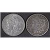 Image 1 : 1891-O & 1896-O MORGAN SILVER DOLLARS,  VF
