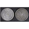 Image 2 : 1891-O & 1896-O MORGAN SILVER DOLLARS,  VF