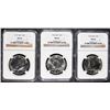 Image 1 : 1965, 1966 & 1967 SMS KENNEDY HALF DOLLARS, NGC MS-66