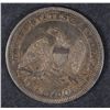 Image 2 : 1861 SEATED LIBERTY HALF AU BU TONED