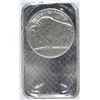 Image 2 : FIVE OUNCE .999 SILVER BAR, INDIAN/BUFFALO DESIGN