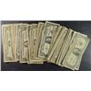 Image 1 : 100 - $1 SILVER CERTIFICATES - HEAVY / WELL  CIRCULATED w/ Some Damage