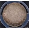 Image 2 : 1896 MORGAN SILVER DOLLAR PCGS MS 65 UNBELIEVABLE RAINBOW TONE SPECTACULAR!