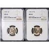 Image 1 : 1949 & 1951-D JEFFERSON NICKELS, NGC MS-66