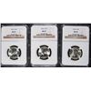 Image 1 : ( 3 ) 1946-S WASHINGTON QUARTERS, NGC MS-65 GEMS