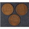 Image 2 : ( 3 ) 1911-S LINCOLN CENTS, GOOD-FINE  KEY DATE