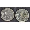 Image 2 : 1942-D & 42-S AU/BU WALKING LIBERTY HALF DOLLARS