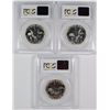 Image 2 : ( 3 ) PCGS GRADED 1962 FRANKLIN HALF DOLLARS:  (1) PR-64 & (2) PR-65