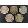 Image 2 : ( 5 ) AU/BU MORGAN SILVER DOLLAR: ( 4 ) 1921 & ( 1 ) 1921-D