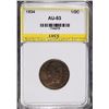 Image 1 : 1834 HALF CENT, LVCS AU  NICE!