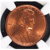 Image 2 : 1954 LINCOLN CENT, NGC MS-66 RED