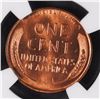 Image 3 : 1954 LINCOLN CENT, NGC MS-66 RED