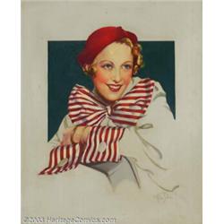 Mila Baine - Original Glamour Painting (c.1930)....