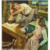 Image 1 : Elmor J. Brown (1899-1968) - Attributed - Original Magazine Story Illustration (1945).  Libe...