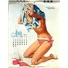 Image 2 : Eddie Chan - Original Pin-up Art (1953).  The Lifeguard's Daughter, appeared as "August" in...