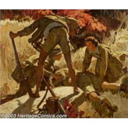 Dean Cornwell (1892-1960) Original Magazine Story Illustration (1936).  Cosmopolitan Septemb...