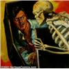 Image 1 : Rafael De Soto (1904-1987) - Attributed - Original Pulp Cover Painting (1933).  Black Book D...