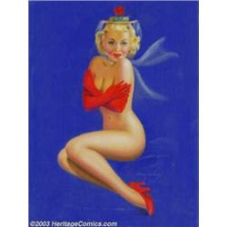 Billy De Vorss - Original Pin-up Art (1940-1950). Pastel on board, framed (28 x 22), sight siz...