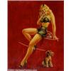 Image 1 : Ruth Deckard - Original Pin-up Art (c.1945).  What Lines!, published by the Louis F. Dow Cal...
