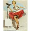 Image 1 : Gillette Elvgren (1914-1980) Original Pin-up Art (1957).  What a View, published by the Brow...