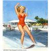 Image 1 : Gillette Elvgren (1914-1980) Original Pin-up Art (1964). Published as a 1964 NAPA calendar by...