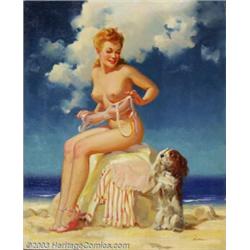 Merlin Enabnit (1903-1979) Original Pin-up Art (c.1945)....