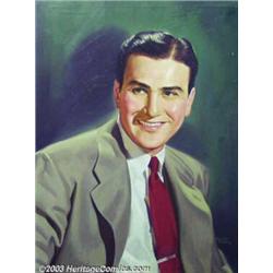 Albert Fisher - Original Painting. Portrait of Big Bandleader,  Artie Shaw...