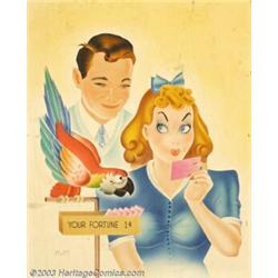 Ben Jorj Harris (1904-1957) Original Illustration (c.1940). Probably  Collier's...