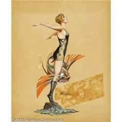 Cardwell S. Higgins (1902-1983) Original Pin-up / Glamour Art (1920-1930). Most likely publish...