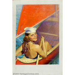 Robert C. Kauffmann - Original Magazine Cover Art (1937).  Liberty July 24, 1937. Oil on...