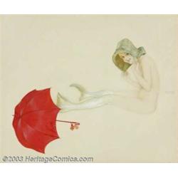 Raphael Kirchner (c.1870-1917) Original Pin-up / Glamour Art (c.1910)....