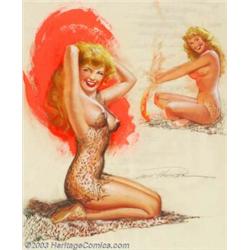 Earl MacPherson (1910-1993) Original Pin-up Art (1945-1950). Published as part of the  Artis...