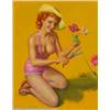 Image 1 : Earl Steffa Moran (1893-1984) Original Pin-up Art (c.1950).  Roses Remember,...
