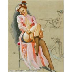 K. O. Munson - Original Pin-up Art (c.1945-1955). Published by the Brown &amp; Bigelow Calenda...