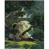 Maxfield Parrish (1870-1966) Vintage Print (1925).  The Knave, for  The Knave of Hearts...
