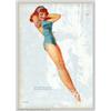 Image 2 : George Petty (1894-1975) Original Pin-up (1948). Appeared as "March" in the 1948  True magaz...