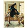 Image 1 : Norman Percevel Rockwell (1894-1978) Numbered and Signed Print. Titled:  The Caning...