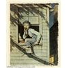 Image 1 : Norman Percevel Rockwell (1894-1978) Numbered and Signed Print. Titled:  Sneaking Out...