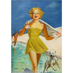 Ellen Barbara Segner - Original Glamour Art (1950-1960). Cover painting, possibly for  Liber...