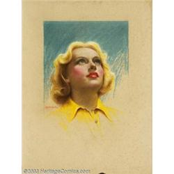 Charles Gates Sheldon (1889-1960) Original Magazine Cover Art. Carole Lombard  Screenland...