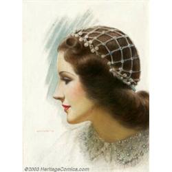 Charles Gates Sheldon (1889-1960) Original Magazine Cover Art (c.1936). Norma Shearer,  Moti...