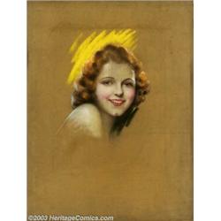 Charles Gates Sheldon (1889-1960) Original Magazine Cover Art (c.1930). Janet Gaynor, probably...