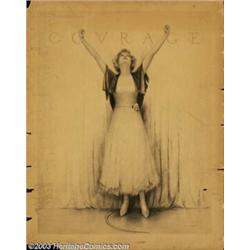 Charles Gates Sheldon (1889-1960) Original Illustration (c.1928). Broadway star Helen Menken,...