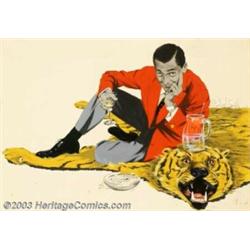 J. Fredrick Smith - Original Magazine Story Illustration (c.1952).  Cosmopolitan magazine fo...