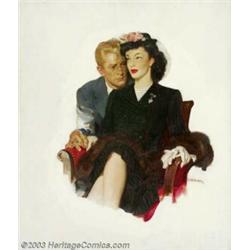 Haddon H. Sundblom (1899-1976) Original Magazine Story Illustration (1941).  The Ladies' Hom...