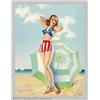 Image 2 : Taber - Original Pin-up / Glamour Art (c.1940).  Miss America,...