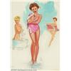 Image 1 : T. N. Thompson - Original Pin-up Art (1952). Appeared as "May" in the 1952 calendar of the  ...