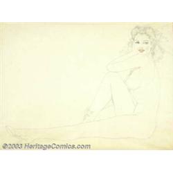 Alberto Vargas (1896-1982) Original Preliminary Sketch (1940-1950)....