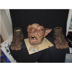 HELLBOY THE GOLDEN ARMY SCREEN USED CRONIE MARKET TROLL ANIMATRONIC CREATURE DEMON HEAD AND SUIT