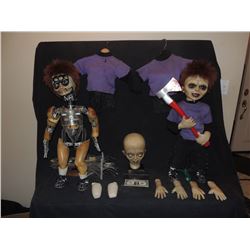 SEED OF CHUCKY SCREEN USED & MATCHED HERO GLEN ANIMATRONIC PUPPET AND STATIC DOLL WITH EVERYTHING!